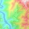 岚安乡 topographic map, elevation, terrain