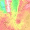 Luapula River topographic map, elevation, terrain