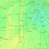 静海区 topographic map, elevation, terrain