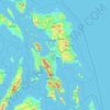 Eastern Visayas topographic map, elevation, terrain