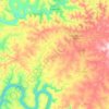 Capinzal topographic map, elevation, terrain