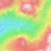 Emerald Pools topographic map, elevation, terrain