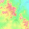 Springsure topographic map, elevation, terrain