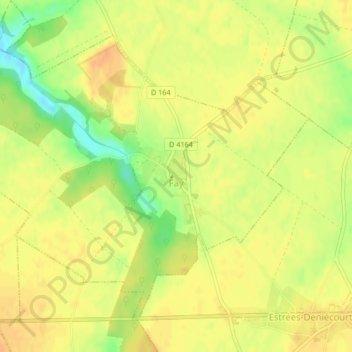 Fay topographic map, elevation, terrain