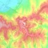 городское поселение Новосемейкино topographic map, elevation, terrain