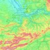 Basel-Landschaft topographic map, elevation, terrain