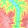 Auquainville topographic map, elevation, terrain