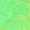 Wijchen topographic map, elevation, terrain