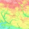 Melgven topographic map, elevation, terrain