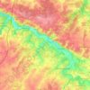 Bellevigne-en-Layon topographic map, elevation, terrain