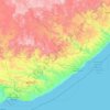 Amathole District Municipality topographic map, elevation, terrain