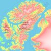 Isla de Ellesmere topographic map, elevation, terrain