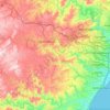 Mlazi topographic map, elevation, terrain