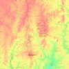 Vallée du Bandama topographic map, elevation, terrain