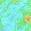 Gwangju topographic map, elevation, terrain