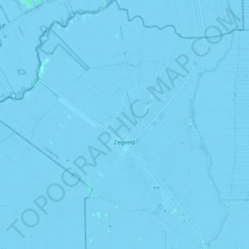 Zegveld topographic map, elevation, terrain