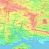 Hampshire topographic map, elevation, terrain