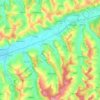 Mica topographic map, elevation, terrain