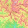 Tusheti National Park topographic map, elevation, terrain