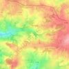 Tercillat topographic map, elevation, terrain