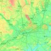 Nanning topographic map, elevation, terrain