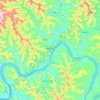 Mondaí topographic map, elevation, terrain