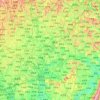 Nanchong topographic map, elevation, terrain