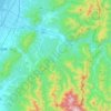 Iwafune County topographic map, elevation, terrain