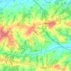 Cowden topographic map, elevation, terrain