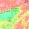 呼和浩特市 topographic map, elevation, terrain