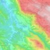 Subiaco topographic map, elevation, terrain