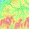 Llywel topographic map, elevation, terrain