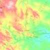 Likasi topographic map, elevation, terrain