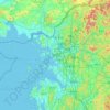 Incheon topographic map, elevation, terrain