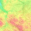 Lublin Voivodeship topographic map, elevation, terrain