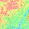 Taiwang Town topographic map, elevation, terrain