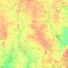 Zanzan topographic map, elevation, terrain