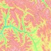 Sinda township topographic map, elevation, terrain