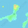 Kanaga Island topographic map, elevation, terrain