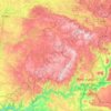 Lévézou topographic map, elevation, terrain