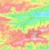 Purulhá topographic map, elevation, terrain