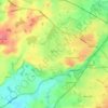 Perton topographic map, elevation, terrain