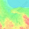 Ocqueoc Township topographic map, elevation, terrain