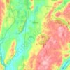 Sharon topographic map, elevation, terrain