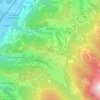Les Adrets topographic map, elevation, terrain