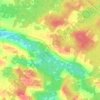 Five Houses topographic map, elevation, terrain