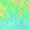 Xiaogan topographic map, elevation, terrain