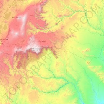 Bale topographic map, elevation, terrain