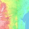 Komati River topographic map, elevation, terrain