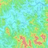 Haman-gun topographic map, elevation, terrain
